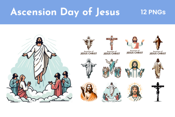 Ascension Day of Jesus Bundle and Illustrations