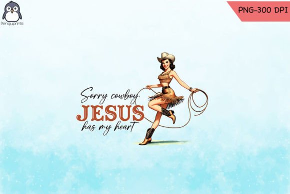 Christian Retro Cowgirl Sublimation PNG & Crafts