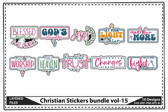 Christian Stickers Bundle Vol-15