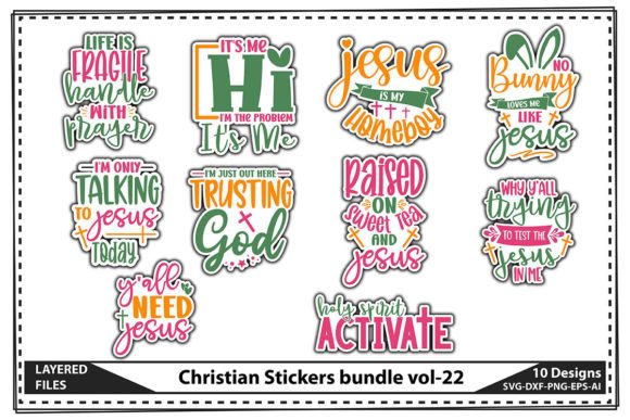 Christian Stickers Bundle Vol-22 & Crafts