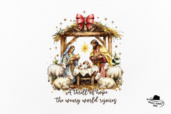 Coquette Jesus Nativity Scene Christmas Crafts
