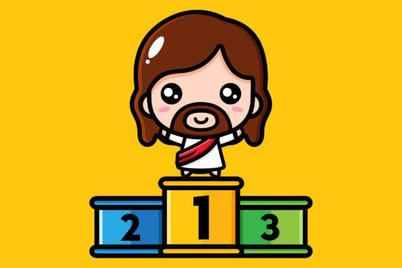 Cute Jesus Christ 1st Place Illustrations
