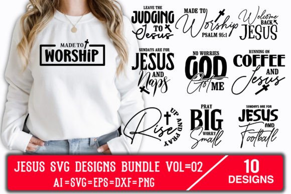 Jesus SVG Designs Bundle Vol 02
