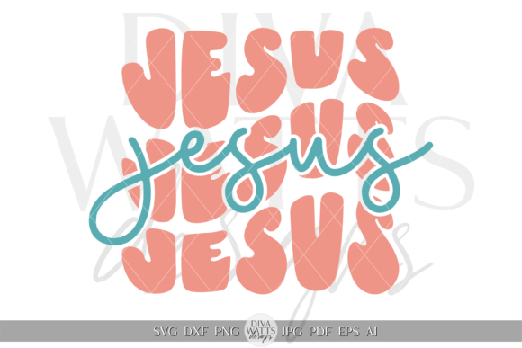 Jesus Word Art Illustration SVG and Crafts