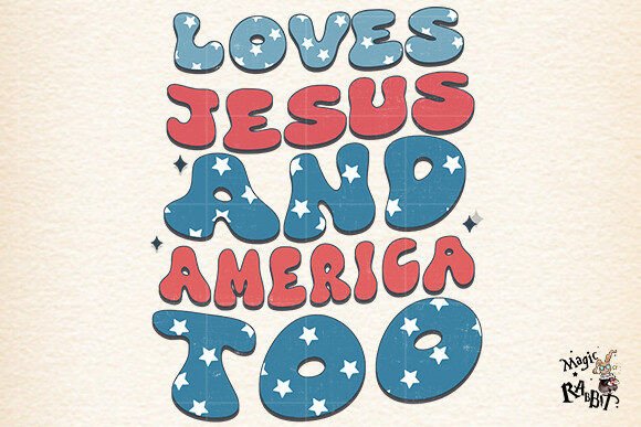Loves Jesus and America Too, Retro 4th Crafts