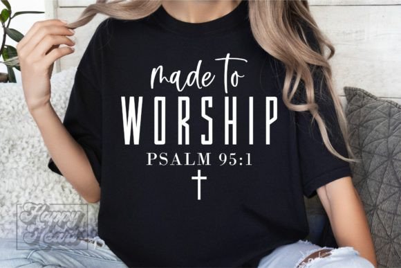 Made to Worship SVG PNG Christian Verse for Crafts